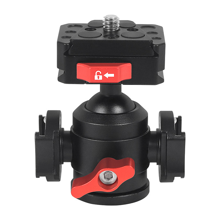 For DJI  OSMO 360 Aluminum Alloy 1/4 Ball Head Fixed Seat Quick Mounting Plate Video Live Tripod Fixing Bracket for SLR Fill Light Microphone
