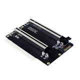 PCIe 3.0 x16 1 to 2 Expansion Card Split Card PCIe-Bifurcation x16 to x8x8 40.4mm Spaced Slots SATA Powered PCIE Gen3