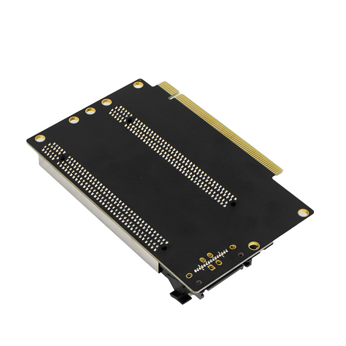 PCIe 3.0 x16 1 to 2 Expansion Card Split Card PCIe-Bifurcation x16 to x8x8 40.4mm Spaced Slots SATA Powered PCIE Gen3