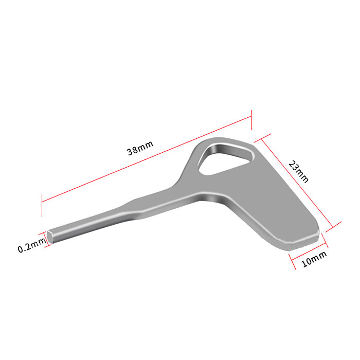 Aluminum Alloy 1/4  3/8  Camera Screw Wrench for DSLR Camera Cage Quick Release
