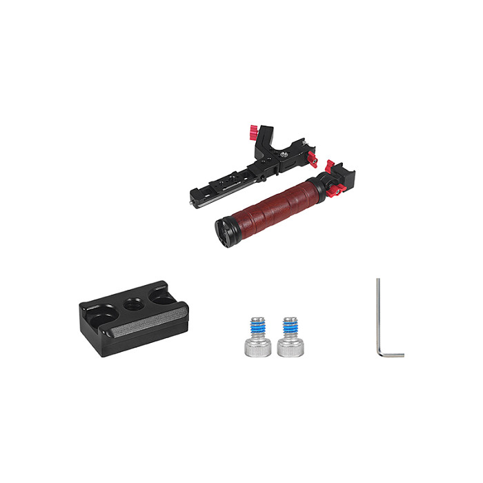 Wooden Handle Quick Release Cold Shoe Slot Alai Positioning Suitable for DJI Ruyi Shadow RS2 RS3 RS3PRO
