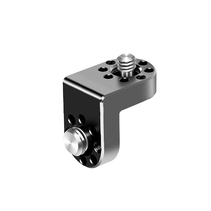 Aluminum Alloy 90degree Extension Connector Camera Bracket with 1/4 3/8 Screw Adapter for DSLR SLR Cage Photo Studio Accessories