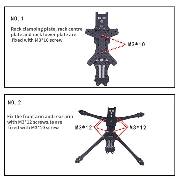 310MM 7inch Carbon Fiber FPV Long Range Frame Kits for FPV Freestyle Long Range Analog Digital Drone For Vista unit