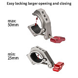 Metal Bike Bicycle Motorcycle Handlebar Mount Holder Super Clamp for Gopro Hero 12 11 10 for Insta360 for DJI OSMO Action Camera