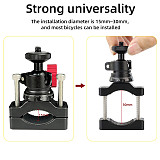 Metal Bike Bicycle Motorcycle Handlebar Mount Holder Super Clamp for Gopro Hero 12 11 10 for Insta360 for DJI OSMO Action Camera