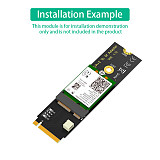 Upgrade Version M.2 for NGFF A+E key WiFi/Bluetooth-compatible Card to M.2 Key M Adapter Card for Intel