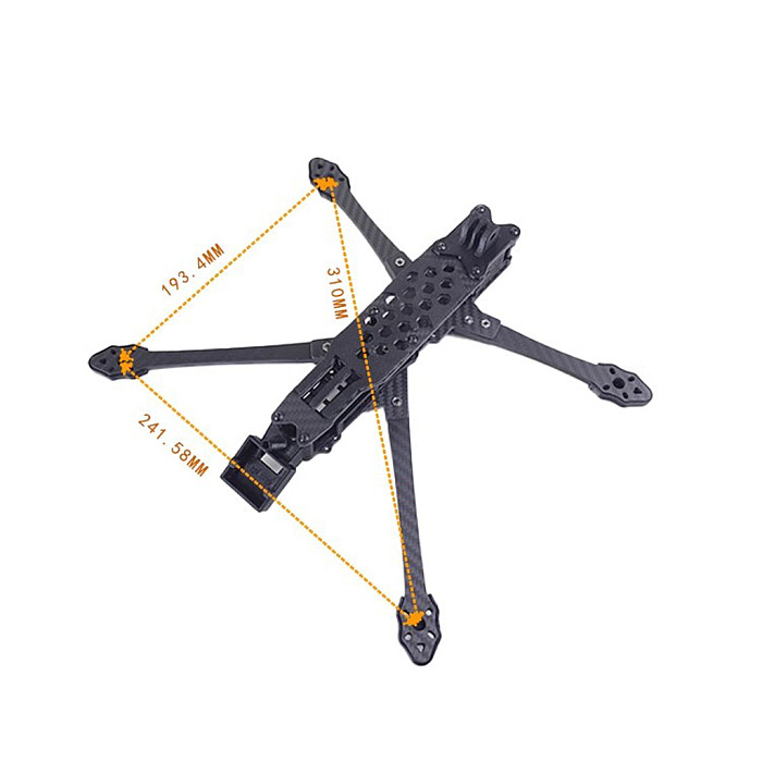 310MM 7inch Carbon Fiber FPV Long Range Frame Kits for FPV Freestyle Long Range Analog Digital Drone For Vista unit