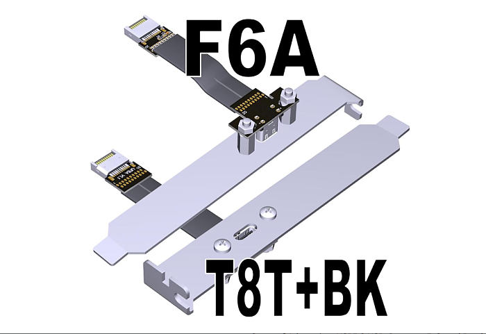 1pc USB3.2 Type C Female To Type E Male Extension Adapter Cable Internal USB 3.2 Flat Cable USB-C To 19P/20Pin Converter Cable