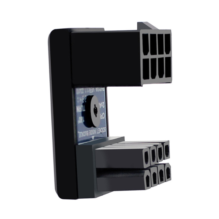 8pin Female 180 Degree Angled to 8P Male Power Adapter for Graphics Card Power Supply CPU Extension CPU Steering Connector Board