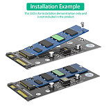 M.2 to SATA Adapter Card B Key/B+M Key SSD Converter M2 to 2.5inch SATA III Drivers for NGFF SATA3.0 M.2 2280 2260 2242 2230 SSD