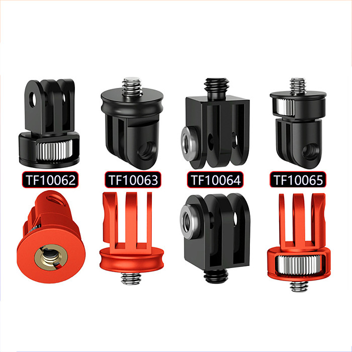 Mini 1/4  Screw Tripod Adapter 360 Rotating Mount Holder for GoPro Hero 12 11 10 9 8 for Insta360 One Action Cameras Accessories