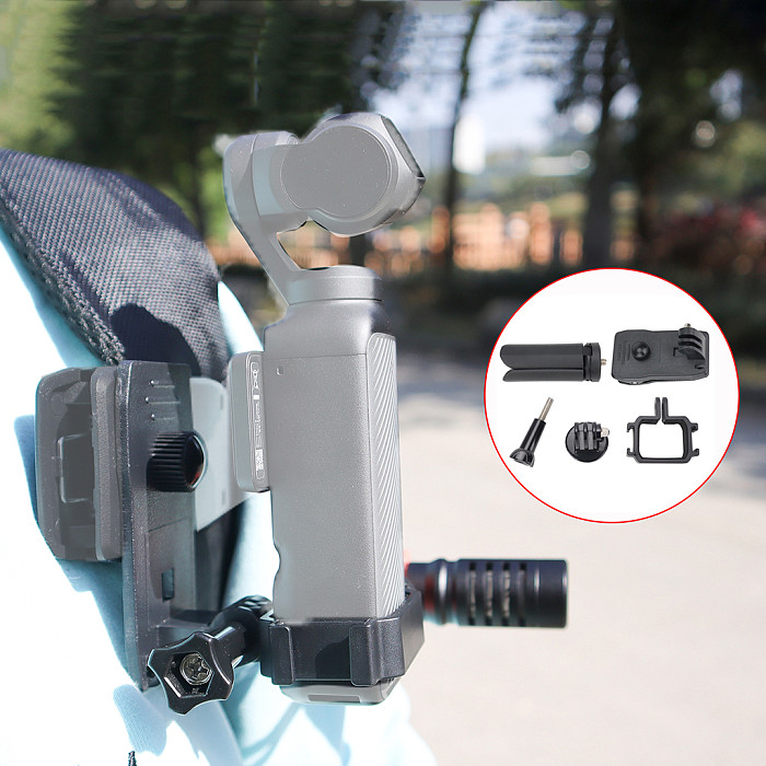 For DJI OSMO Pocket 3 Protection Frame Expansion Adapter with 1/4 Hole Cold Shoe Mount Camera Fixed Mount Bracket Accessories