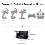 Radiolink R8FG Receiver 8-channel Vehicle And Ship Model Receiver Waterproof 600 Meters Long Distance Built-in Return Voltage