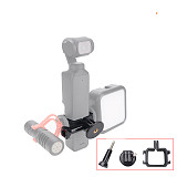 For DJI OSMO Pocket 3 Protection Frame Expansion Adapter with 1/4 Hole Cold Shoe Mount Camera Fixed Mount Bracket Accessories