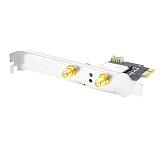 Wireless Network Card For NGFF M.2 to PCIE Support 3160 3165 7260 8265 9260 1550X 1650X AX200 AX210 Adapter Card for PC Desktop