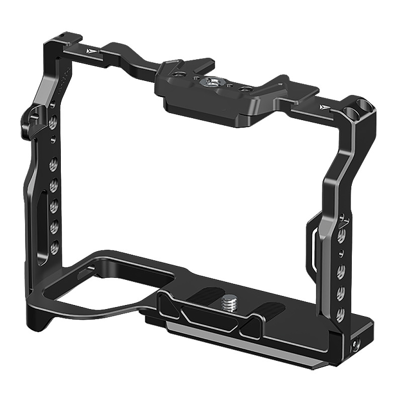A7M4 Camera Cage To Mount Tripod Monitor Expansion Frame with Cold Shoe 1/4 3/8 Arri Hole for Sony A7R5 Camera Rig Accessories