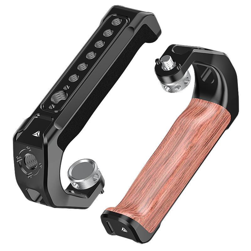 Camera Top Handle Handgrip with 3/8 Arri Locating Hole Cold Shoe Mount for Monitor Mic for Nikon Canon Sony DSLR Camera Cage Rig