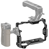 A7M4 Camera Cage To Mount Tripod Monitor Expansion Frame with Cold Shoe 1/4 3/8 Arri Hole for Sony A7R5 Camera Rig Accessories