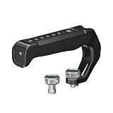 Camera Top Handle Handgrip with 3/8 Arri Locating Hole Cold Shoe Mount for Monitor Mic for Nikon Canon Sony DSLR Camera Cage Rig