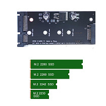 2.5  SATA to B+M Key Adapter Card M.2 to SSD3 M2 KEY B-M SSD Converter Card for M.2 NGFF 2230 2242 2260 2280 SSD Riser Card