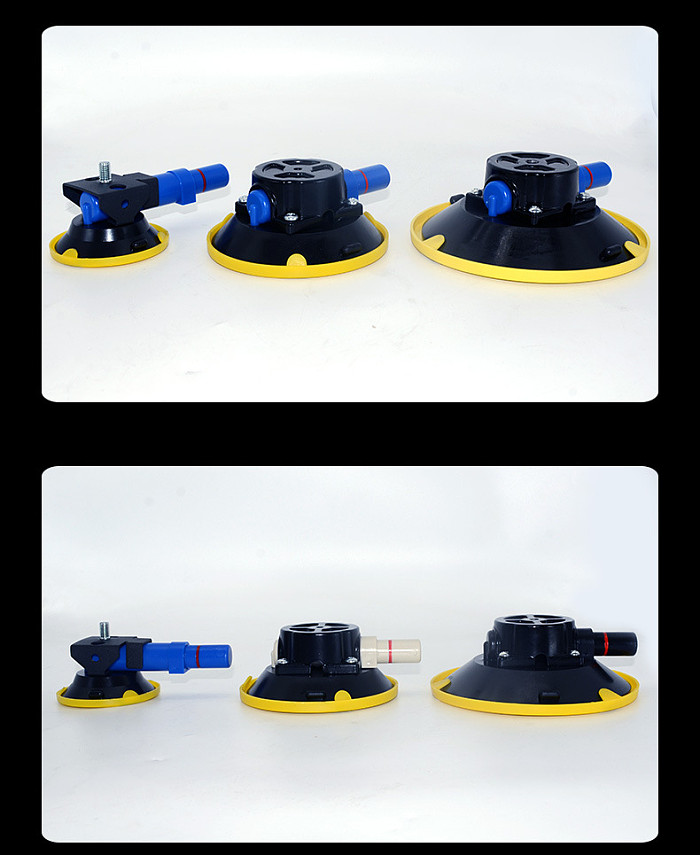 Blue Car Mounted Powerful Hand Pump Suction Cup Camera Stabilizer Bracket Multiple Inches And Screws Compatible With RAM DJI