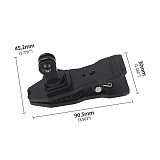 Photography Shoulder Strap Fixed Clip With 1/4 Screw 360 ° Adjustment Quick Install Seat For GOPRO12 360RS And Other Phone Equipments