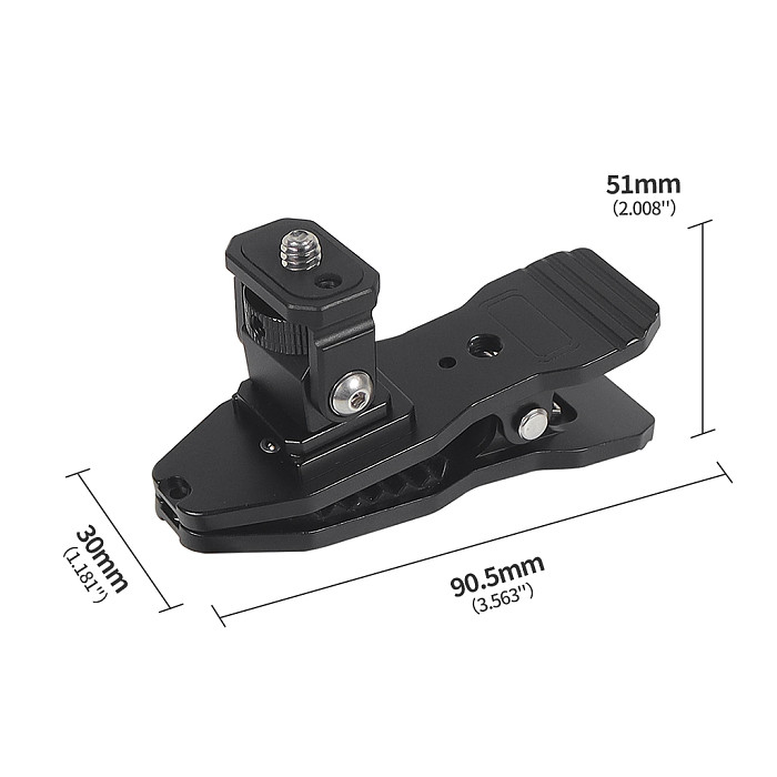 Photography Shoulder Strap Fixed Clip With 1/4 Screw 360 ° Adjustment Quick Install Seat For GOPRO12 360RS And Other Phone Equipments