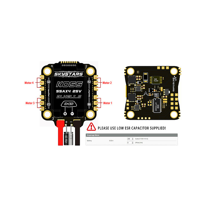 Tarot-RC SkyStars Tower F405-HD2 Flight Control 55A 4-in-1 ESC 3-6S STM32F405 Dshot600 Supports OSD 30.5*30.5mm NO BEC