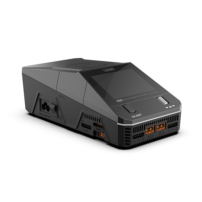 ToolkitRC Q6AC Black Aircraft Model Charger 1-6S American/European AC400W DC1000W 15A Four Channel XT60