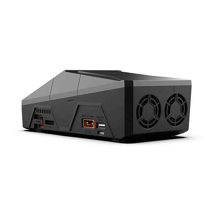 ToolkitRC Q6AC Black Aircraft Model Charger 1-6S American/European AC400W DC1000W 15A Four Channel XT60