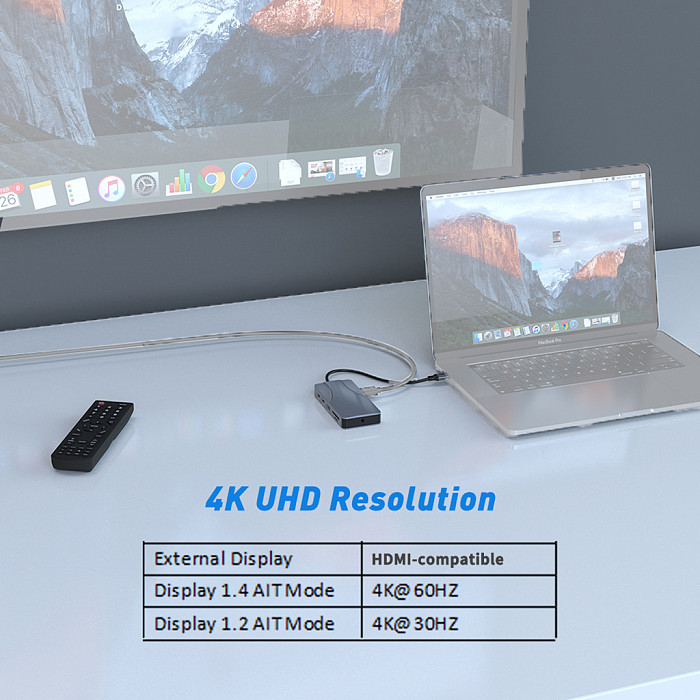 9in1 USB C HUB to 4K60Hz HDMI-Compatible USB 3.0 Adapter 1000Mbps RJ45 Ethernet PD100W SD/TF Card Reader Type C Docking Station