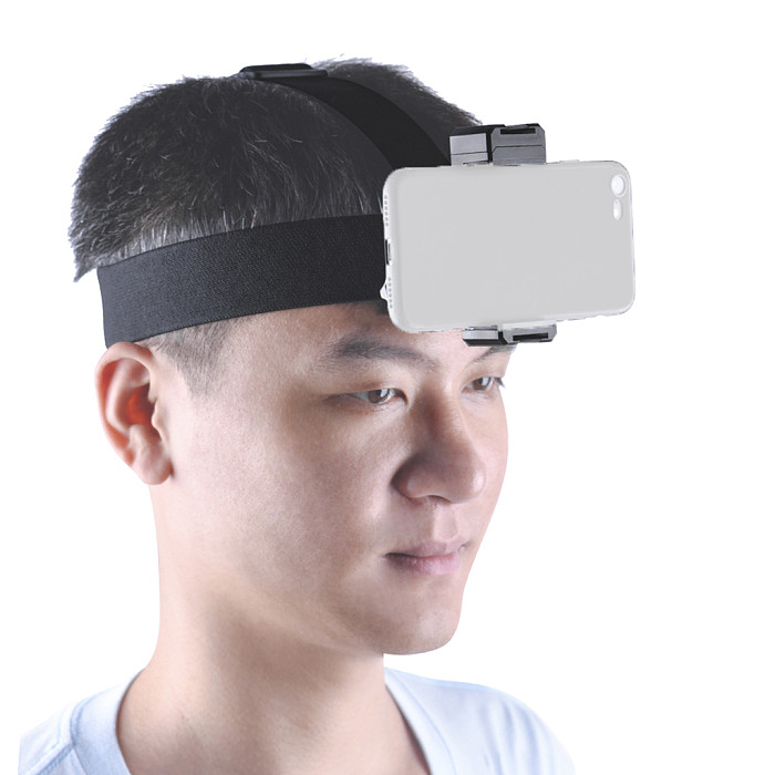 Head Strap Adjustable Universal Mobile Phone Clip Fix Mount Cellphone Holder for Samsung iphone Insta360 X3