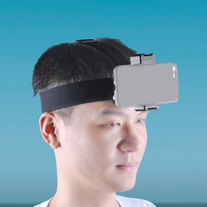 Head Strap Adjustable Universal Mobile Phone Clip Fix Mount Cellphone Holder for Samsung iphone Insta360 X3