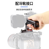 Aluminum Quick Release NATO Top Handle Hand Grip with 70mm NATO Rail Cold Shoe Mount for DSLR Camera Cage Rig Monitor Mic Light