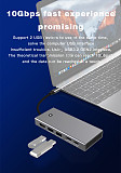 For M.2 NVME NGFF Dual Protocol SSD Enclosure Type-c Docking Station HDMI-compatible 4K60HZ 10Gbps USB HUB PD100W for PC Laptop