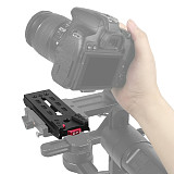 50mm Expansion Plate V Port Mount for DSLR Camera Tripod Head Quick Release Plate for DJI RS 3 Pro Handheld Gimbal Stabilizer