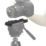 50mm Expansion Plate V Port Mount for DSLR Camera Tripod Head Quick Release Plate for DJI RS 3 Pro Handheld Gimbal Stabilizer