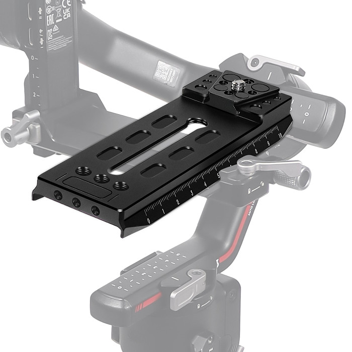 50mm Expansion Plate V Port Mount for DSLR Camera Tripod Head Quick Release Plate for DJI RS 3 Pro Handheld Gimbal Stabilizer