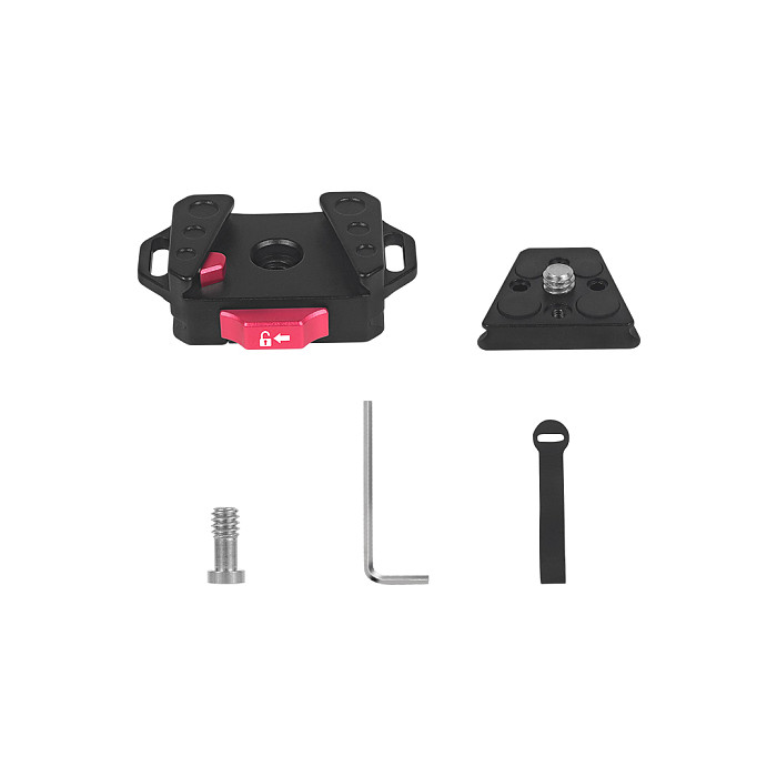 Upgrade 1/4  Screw Quick Release Clamp Fast Switch Slide Plate V Mount 38mm Arca Type for Tripod Camera Gimbal Video LED Light