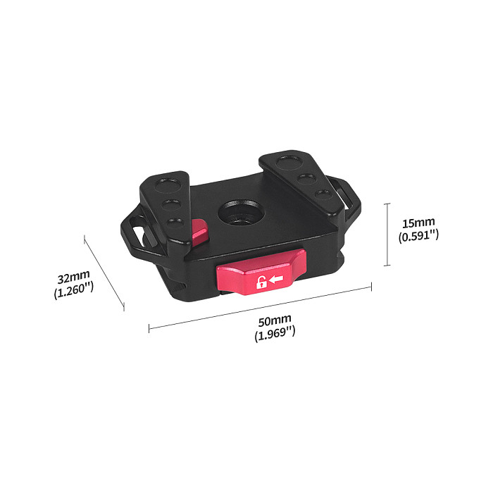 Upgrade 1/4  Screw Quick Release Clamp Fast Switch Slide Plate V Mount 38mm Arca Type for Tripod Camera Gimbal Video LED Light