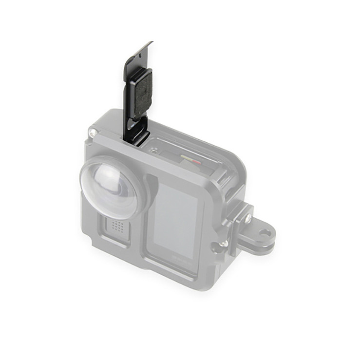 Aluminium Alloy Rechargeable Battery Side Cover for GoPro Max Dustproof for Go Pro Max Action Camera Accessories