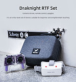 HGLRC RTF FPV Set Draknight 2inch 2S FPV Toothpick Micro Drone C1 Remote Controller Built-in 500mW ELRS 2.4G Radio 5.8Ghz FPV