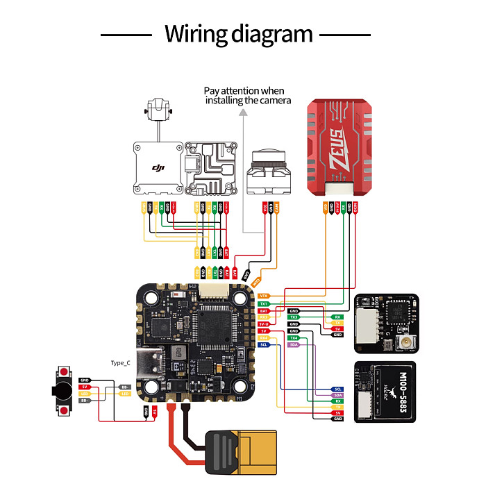 HGLRC SPECTER 25A AIO MPU6000 F722 Flight Controller 25A 4in1 ESC 3-6S LiPo for FPV Drone DIY Parts 25.5x25.5mm
