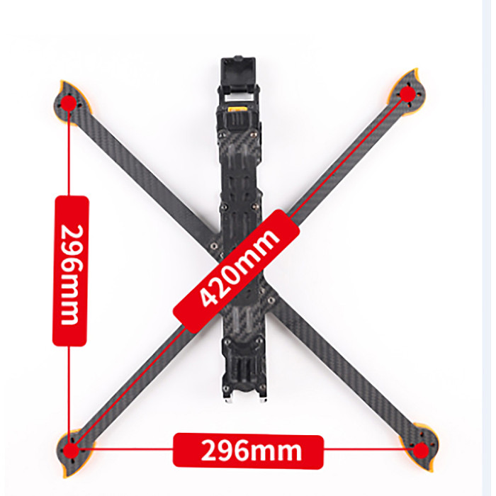 XL10 V6 10inch FPV Frame Kit 420mm Wheelbase Carbon Fiber RC Drone Super Long Range HD Compatible For O3 Air Unit CADDX Vista