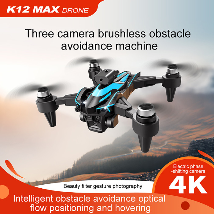 K12Max Drone Brushless Motor HD Aerial Photography Intelligent Obstacle Avoidance Aircraft Quadcopter Brushless Electric Dimming Flow