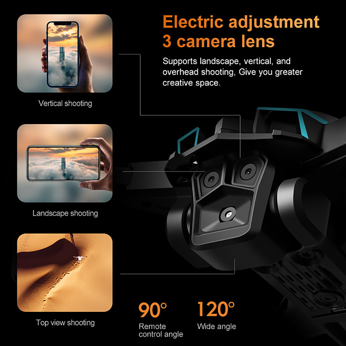 K12Max Drone Brushless Motor HD Aerial Photography Intelligent Obstacle Avoidance Aircraft Quadcopter Brushless Electric Dimming Flow