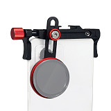 Aluminum alloy Top Expansion Phone Clip/Filter Adapter Bracket For 67-80mm Huawei Apples With 0.45x Wide-angle Macro 37mm Filter