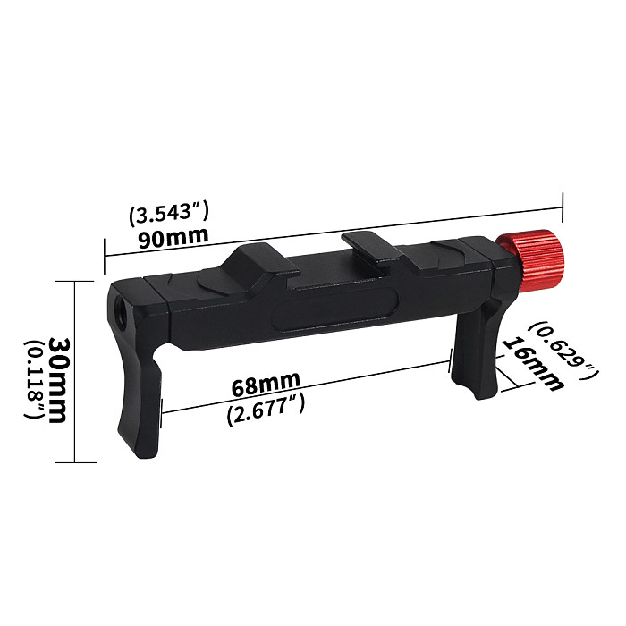 Aluminum alloy Expansion Phone Clip/Filter Adapter Bracket For 67-80mm Mobile Phone With 0.45x Wide-angle Macro 37mm Filter