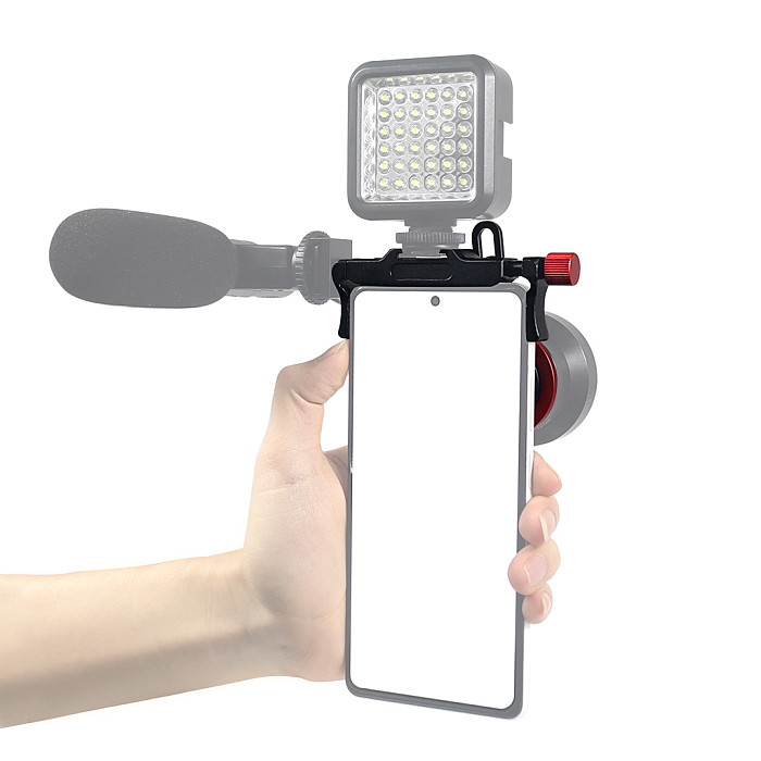 Aluminum alloy Expansion Phone Clip/Filter Adapter Bracket For 67-80mm Mobile Phone With 0.45x Wide-angle Macro 37mm Filter