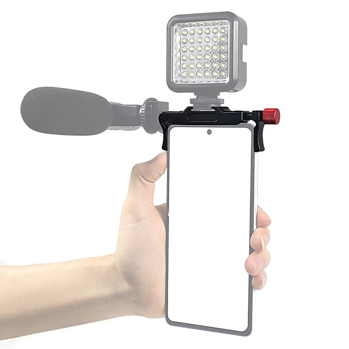 Aluminum alloy Expansion Phone Clip/Filter Adapter Bracket For 67-80mm Mobile Phone With 0.45x Wide-angle Macro 37mm Filter